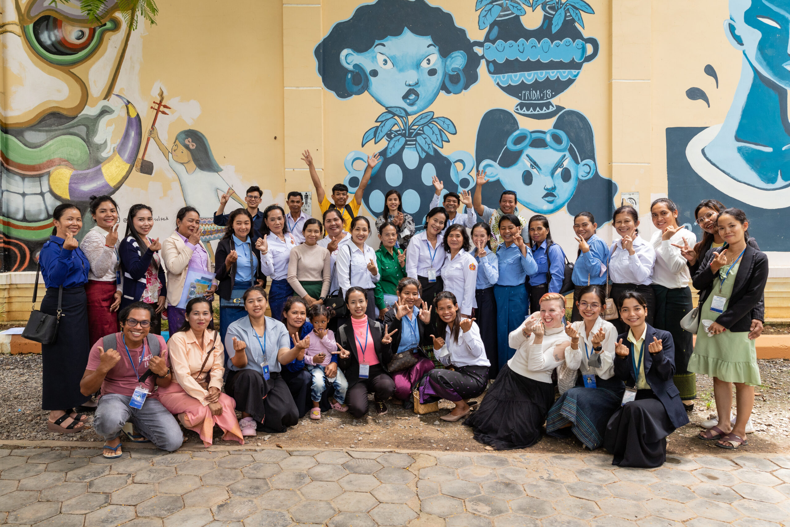 Arts integration workshop for Kindergarten teachers at Phare Ponleu Selpak in Battambang