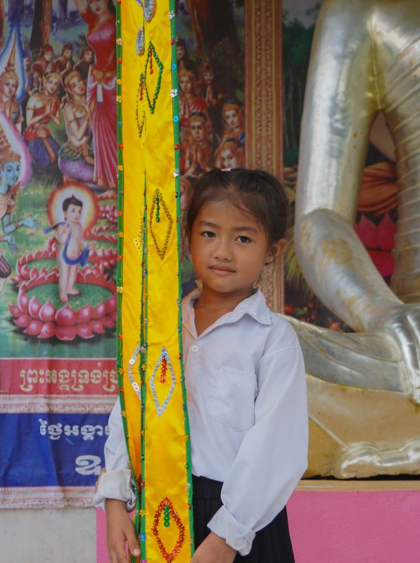 Phare Ponleu Selpak student during Pchum Ben Festival
