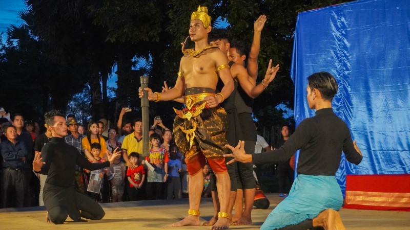 AFD 30 years anniversary dance performance at mini festival in Battambang, Cambodia