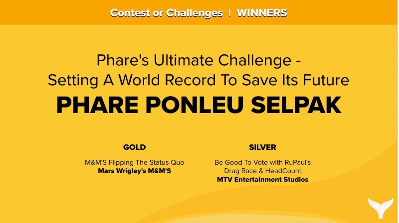 Shorty Impact Award for Phare Ponleu Selpak, beating out M&M'S and RuPaul's Drag Race